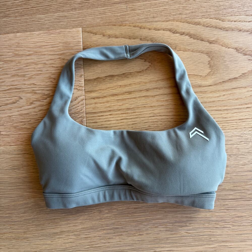 Oner Active Easy Lift Halter Sports Bra XS Alpine Green - Picture 2 of 5